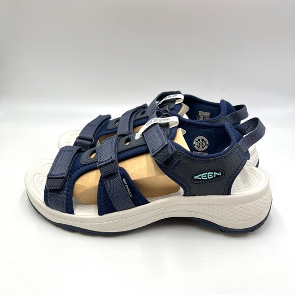 Keen Womens Size 9 Astoria West Open Toe‎ Navy Blue Hiking Sandals Shoes NEW - Picture 6 of 13